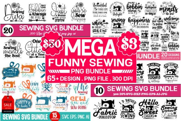 Download Funny Sewing Svg Bundle,65 Design - Funny Collection