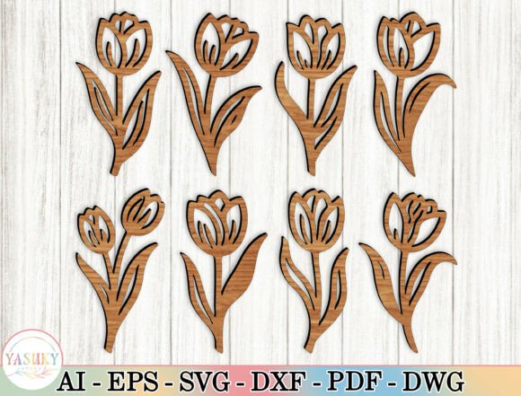 Download 8 Flower Wood Art Laser Cut Files Svg - Wood art Collection