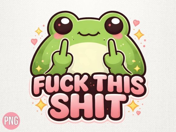 Download Funny Frog Sarcastic Shit Sweary PNG - Premium Resources