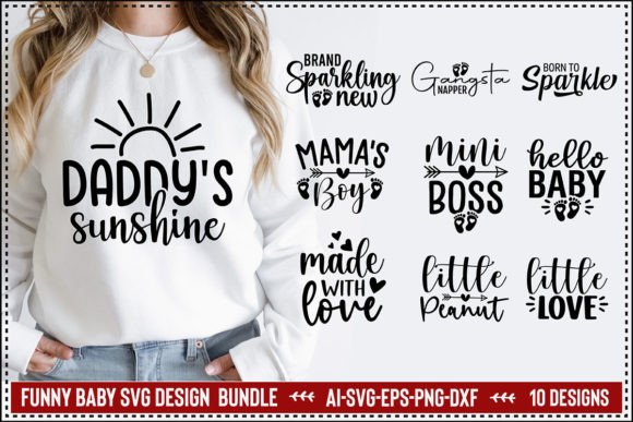 Download Funny Baby Svg Desig Bundle - Funny Collection