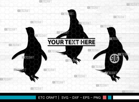 Download Penguin Monogram, Penguin Silhouette - Penguin monogram Collection