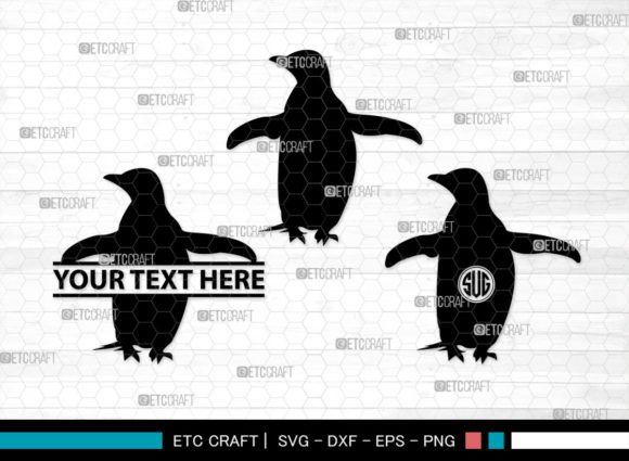 Download Penguin Monogram, Penguin Silhouette - Penguin monogram Collection