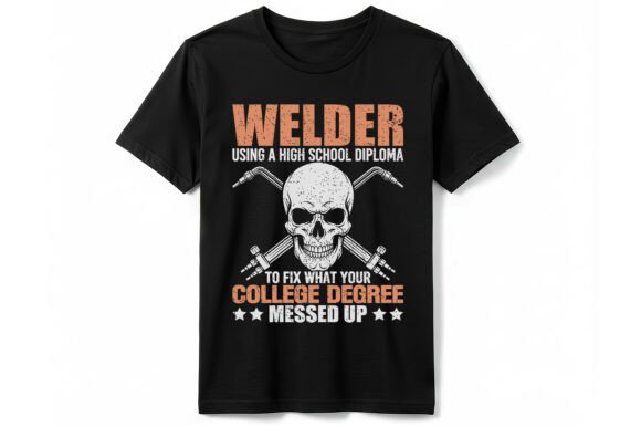 Download Funny Welder Skull T-shirt Design - Funny Collection