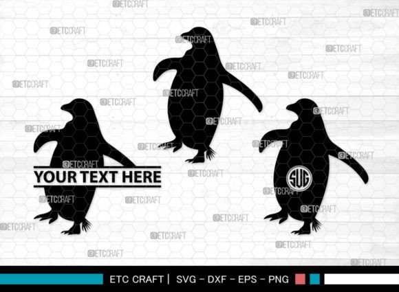 Download Penguin Monogram, Penguin Silhouette - Penguin monogram Collection