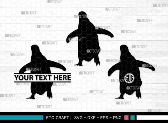 Download Penguin Monogram, Penguin Silhouette - Penguin monogram Collection