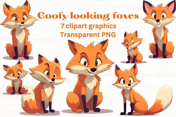 Download Goofy-looking FOXES Funny Clipart Set - Funny Collection