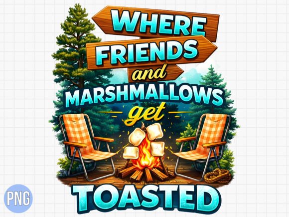 Download Funny Camping Friends Marshmallow PNG - Funny Collection