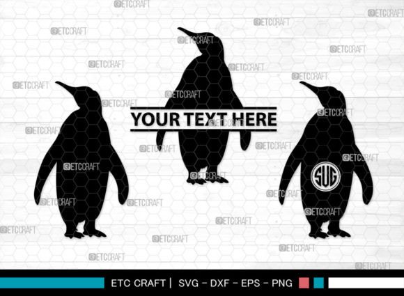 Download Penguin Monogram, Penguin Silhouette - Penguin monogram Collection