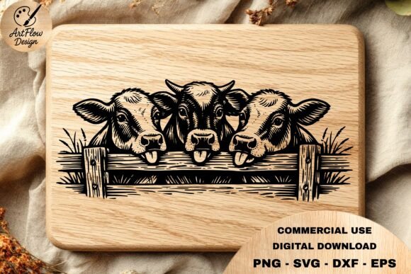 Download Funny Cows Fence SVG - Funny Collection