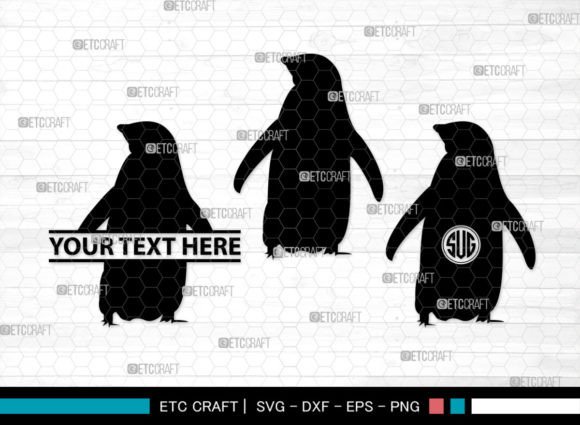 Download Penguin Monogram, Penguin Silhouette - Penguin monogram Collection