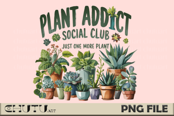 Download Plant Addict Funny PNG Sublimation - Funny Collection