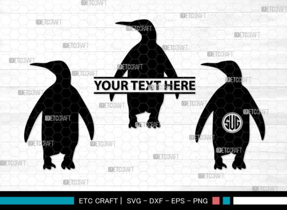 Download Penguin Monogram, Penguin Silhouette - Penguin monogram Collection